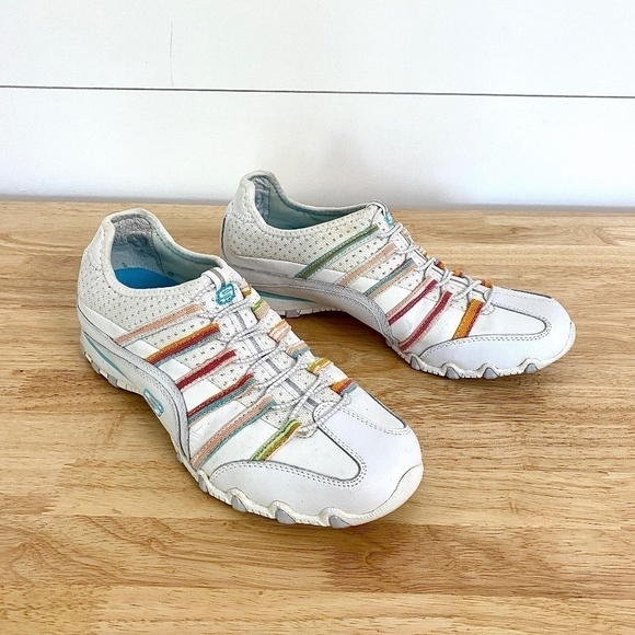 Skechers Rainbow Biker Bungee Slip On Comfort Slides Sneakers Mules, Size 10 - Picture 3 of 12